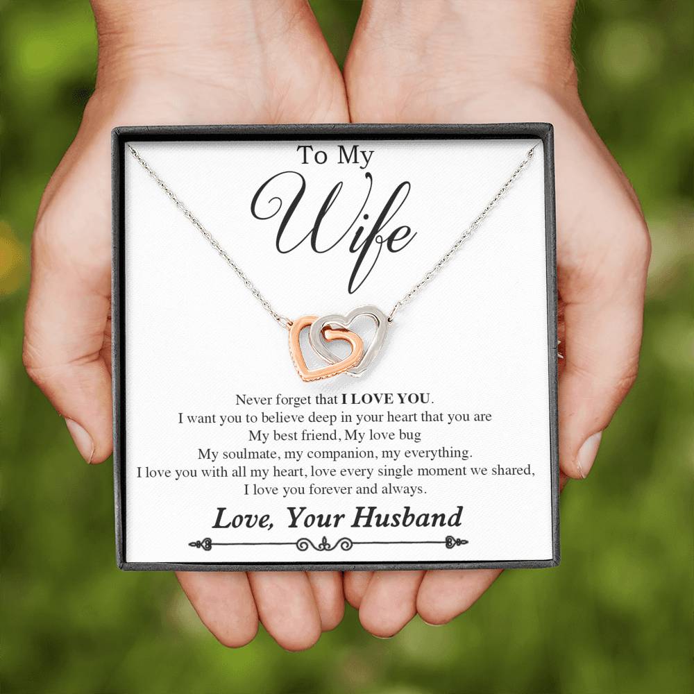 To My Wife Necklace, Gift For Wife, Anniversary Gift For Wife, Necklace For Wife