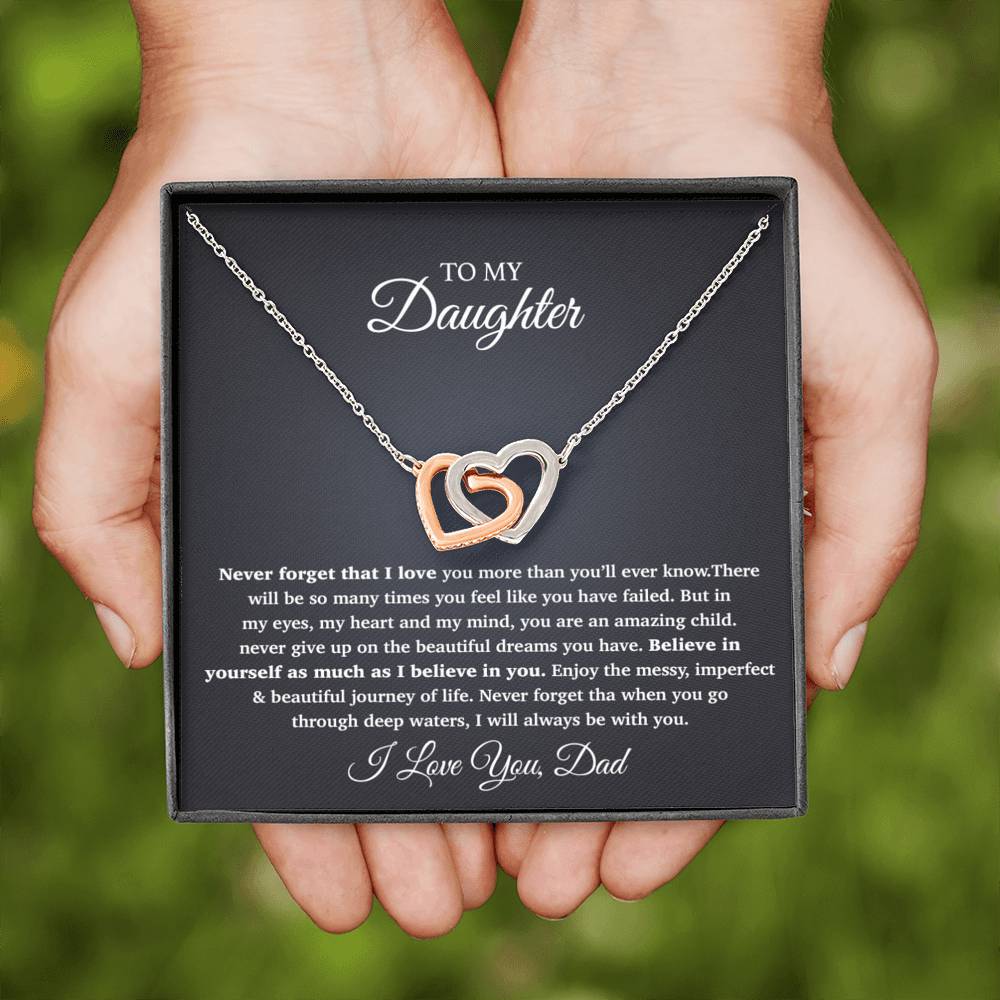 To My Daughter Necklace, Gift For Daughter From Dad
