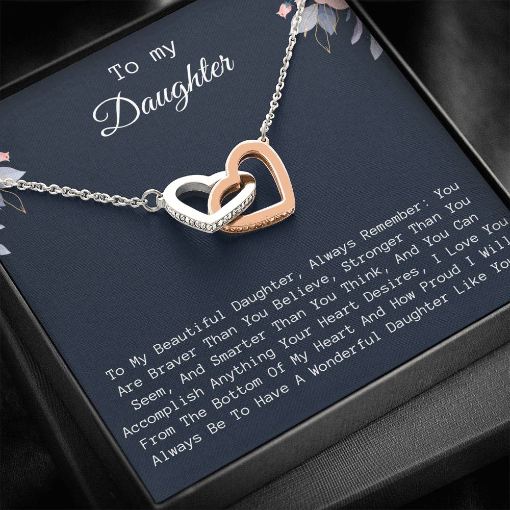 To My Daughter Necklace, Daughter Birthday Gift, Daughter Gifts From Father