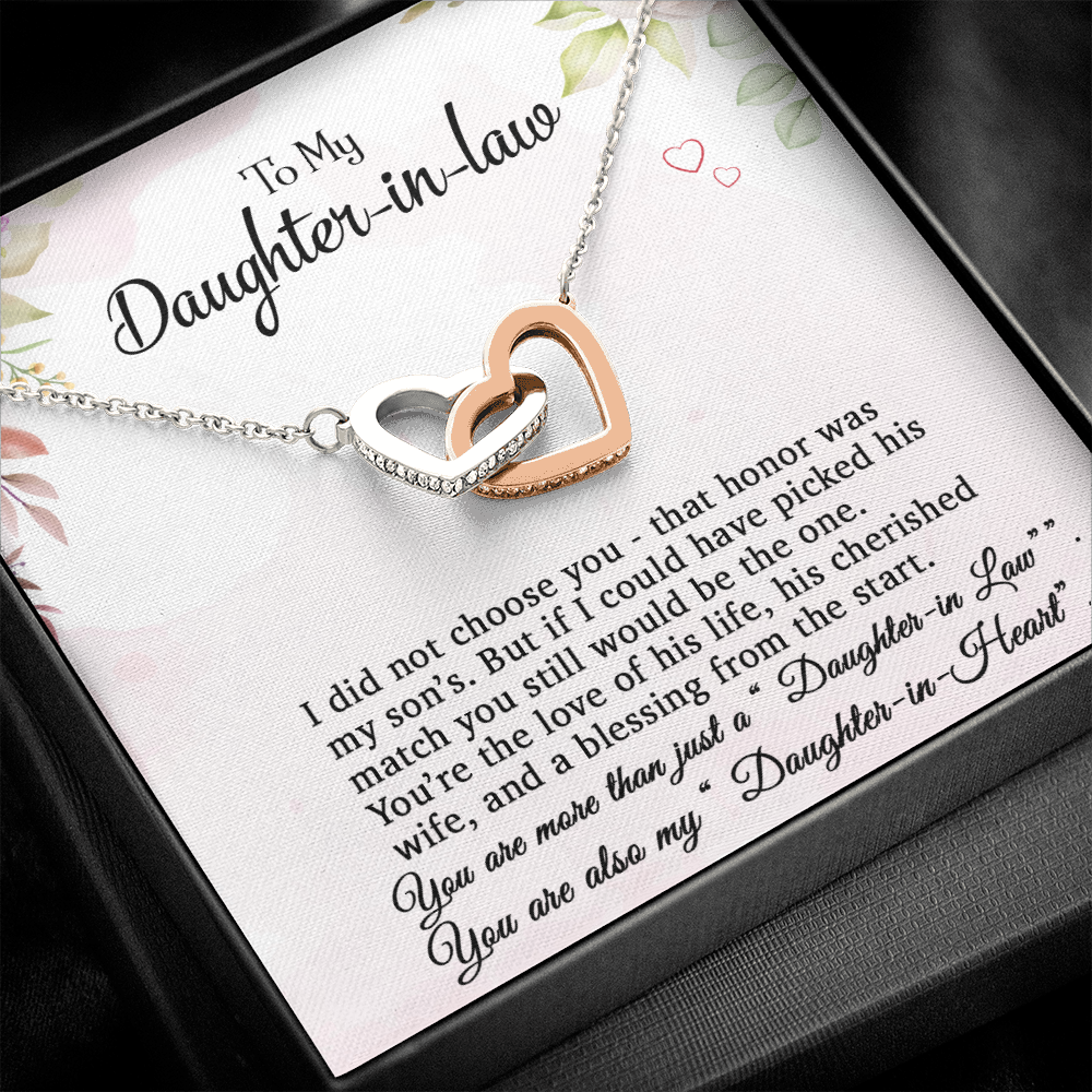 To My Daughter-In-Law Necklace, Gift For Daughter In Law, Daughter In Law Gift