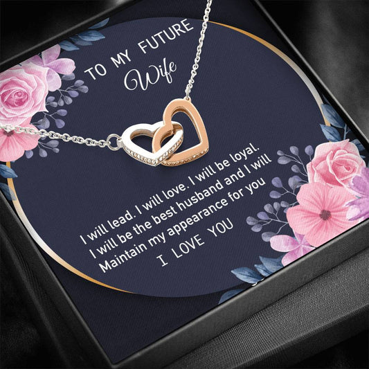 To My Future Wife Necklace, Engagement Gift For Her, Future Wife Birthday Gift