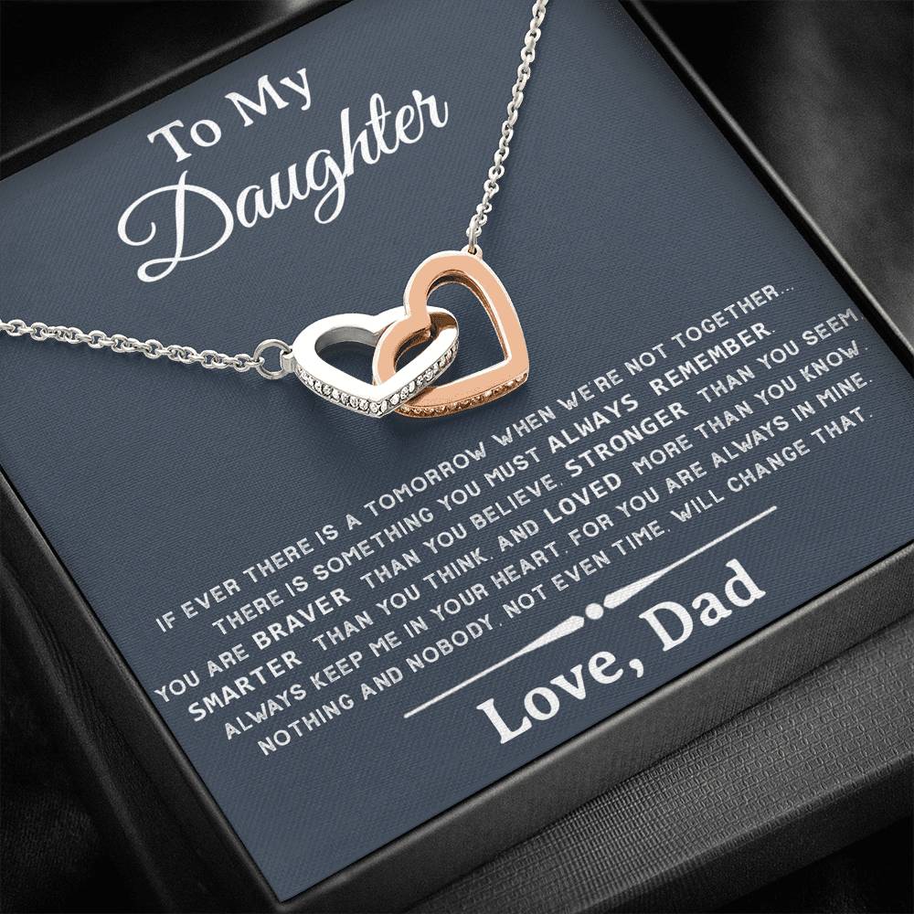 To My Daughter Necklace, Daughter Father Necklace, Daughter Gift from Dad