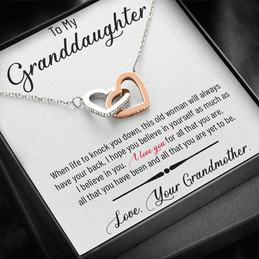 To My Granddaughter Necklace, Granddaughter Gifts From Grandmother