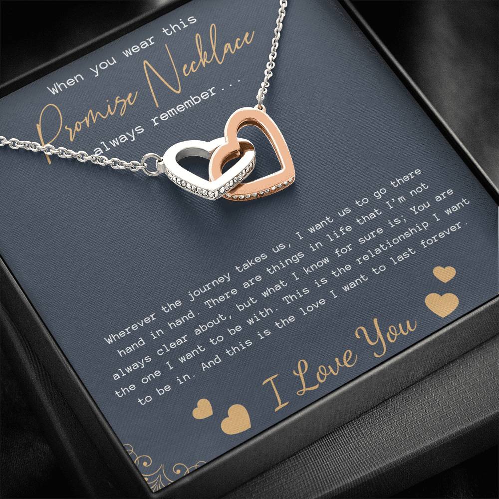 Promise Necklace for Girlfriend from Boyfriend, Gift for GirlFriend Neckalace