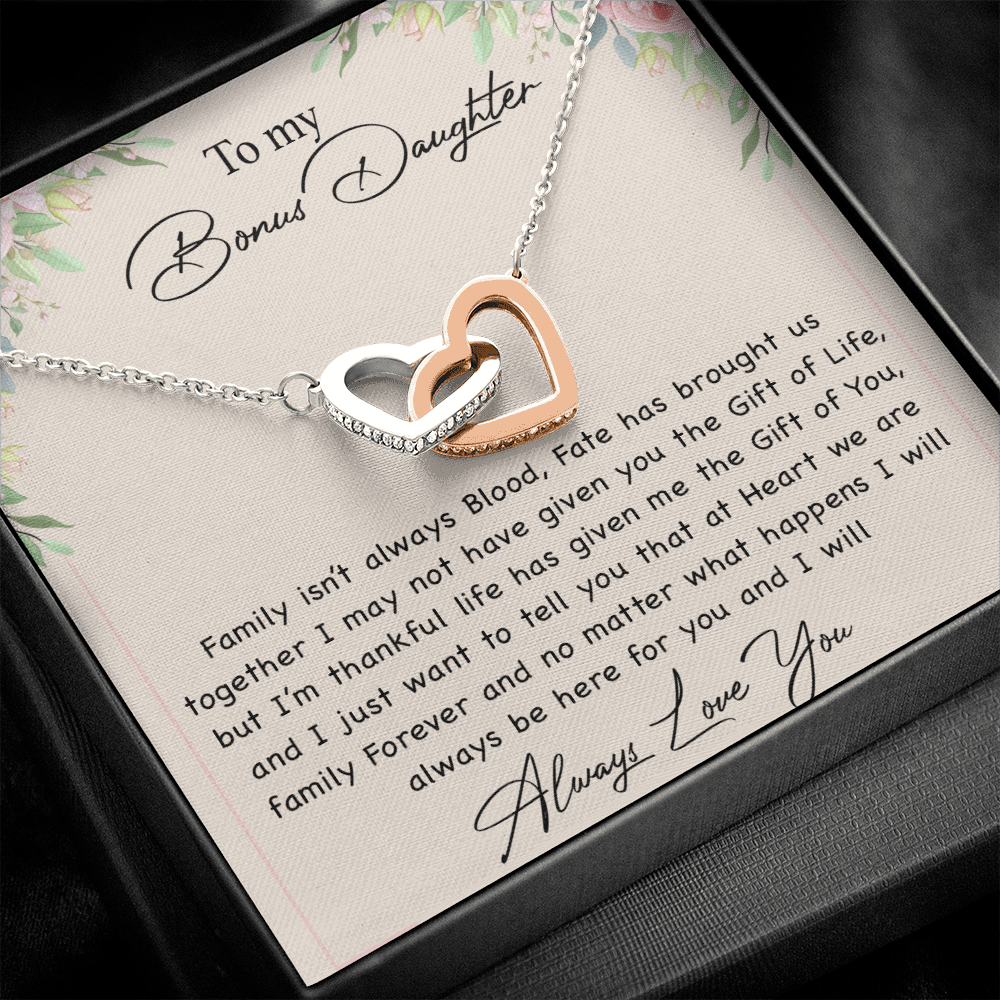 To my Bonus Daughter Necklace, Bonus Daughter, Step Daughter Gift