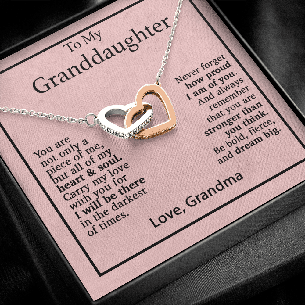 To My Granddaughter Necklace, Birthday Gift For Granddaughter, Birthday Gifts