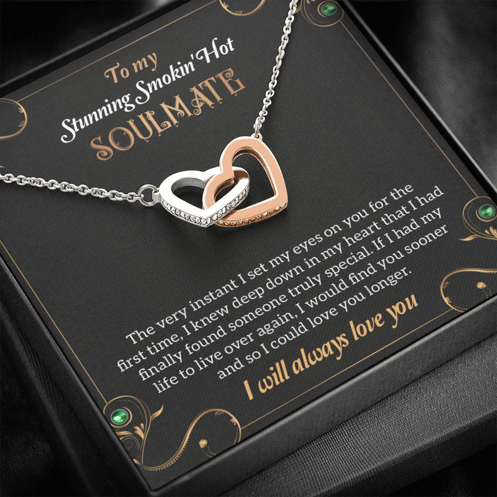 To My Stunning Smoking Hot Soulmate Necklace, Gift For Wife, Birthday Gift