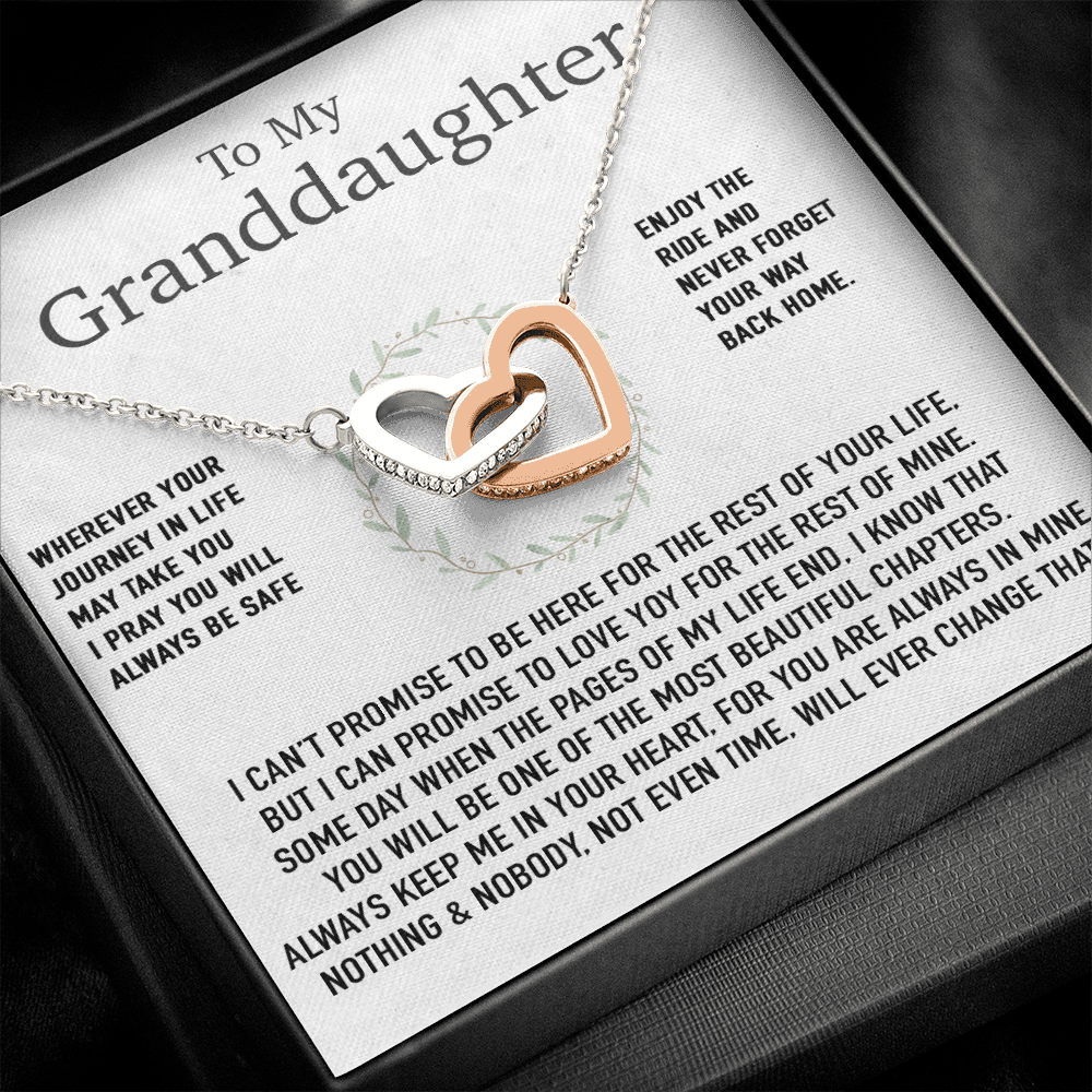 To My Granddaughter Necklace, Birthday Gift For Granddaughter, Birthday Gifts