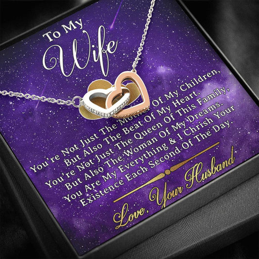To My Wife Necklace, Engagement Gift for Future Wife,Happy Valentines Day