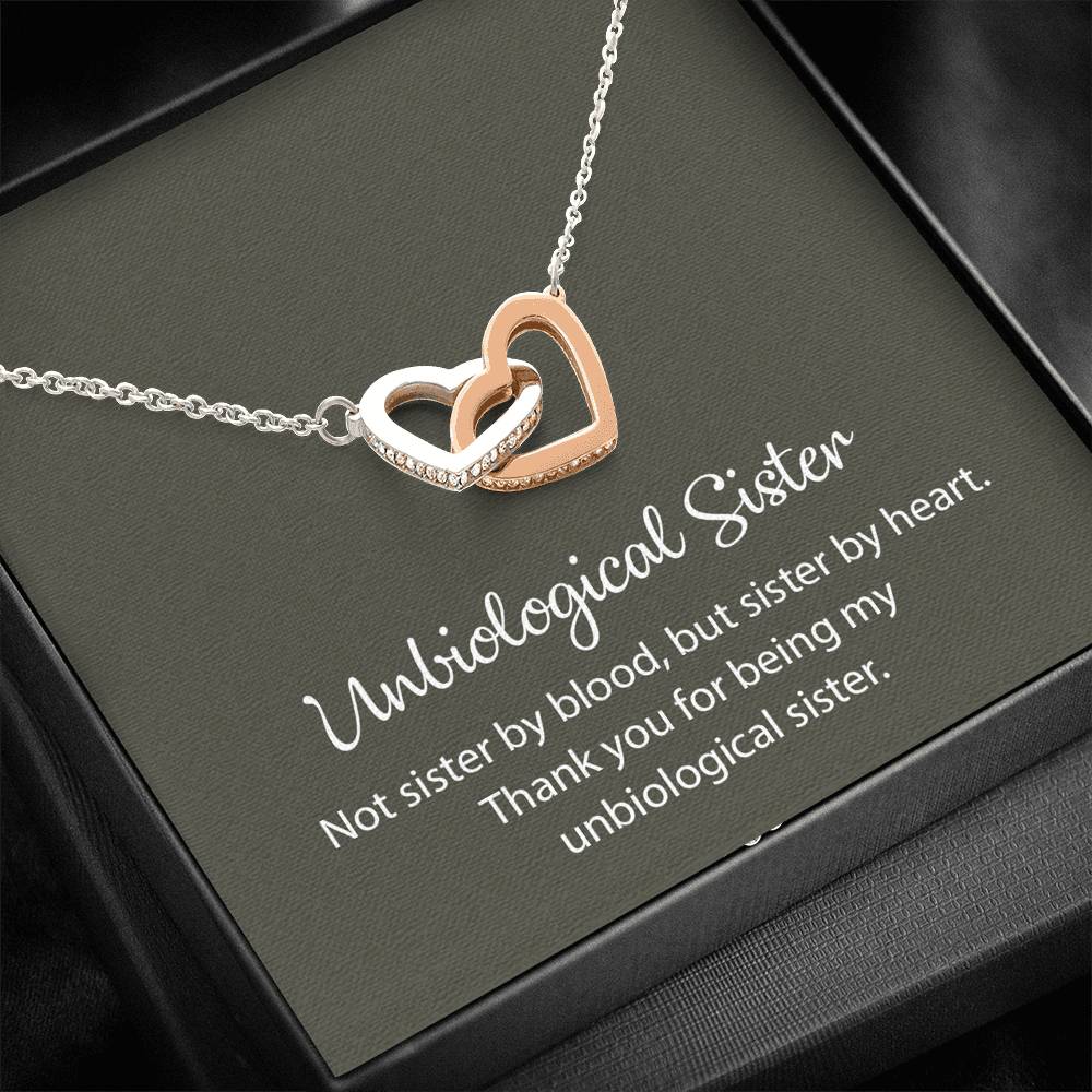 Unbiological Sister Necklace, Best Friend Necklace, Soul Sister, Bridesmaid Gift