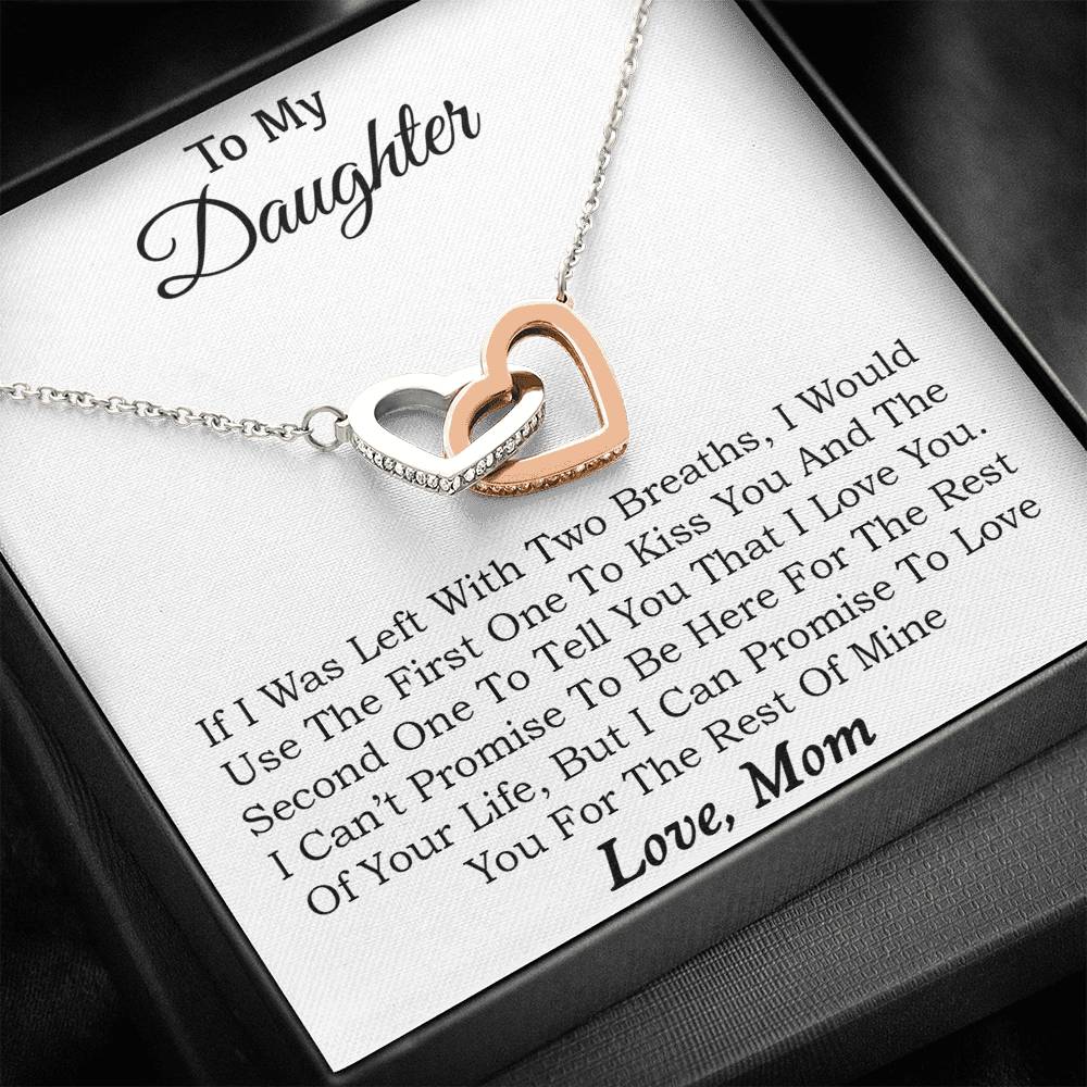 To My Daughter Necklace, Daughter Father Necklace, Daughter Gift from Mom