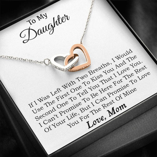 To My Daughter Necklace, Daughter Father Necklace, Daughter Gift from Mom