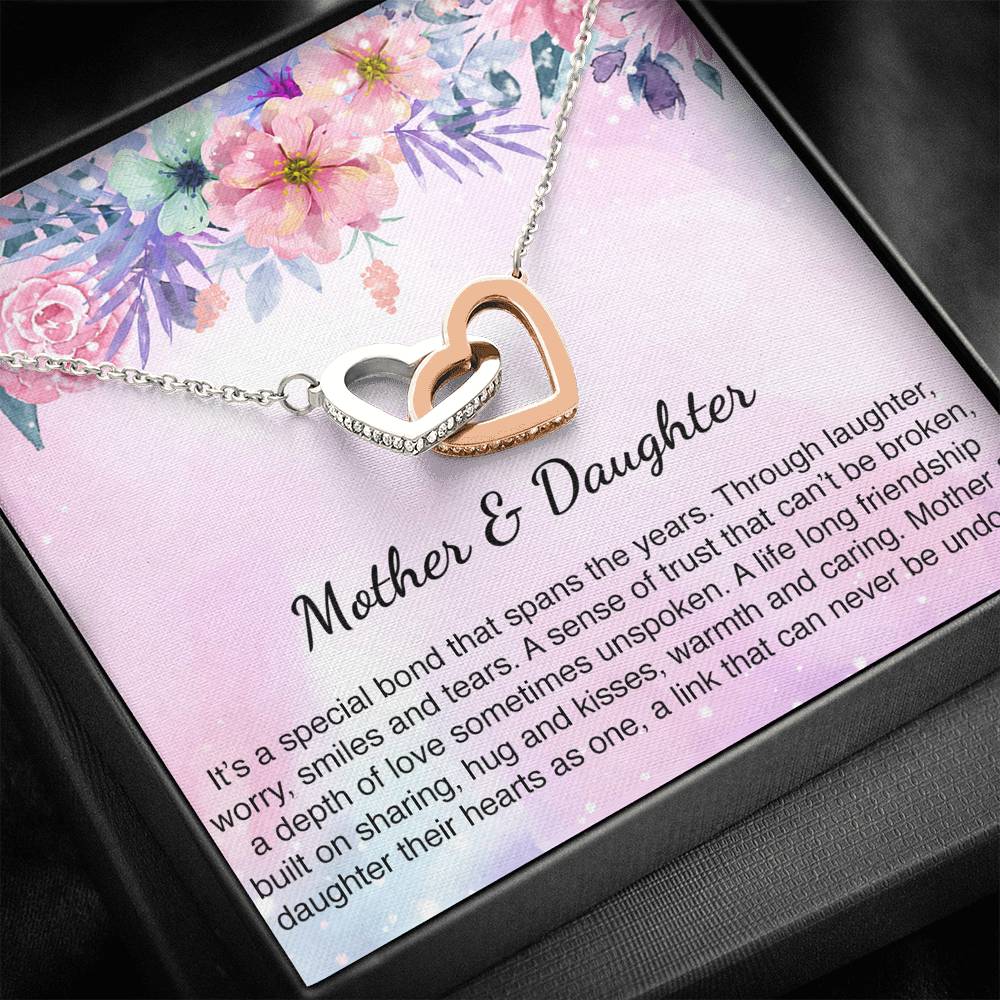 Mother and Daughter Interlocking Necklace Mom Gift Mother Day Gift Daughter Gift