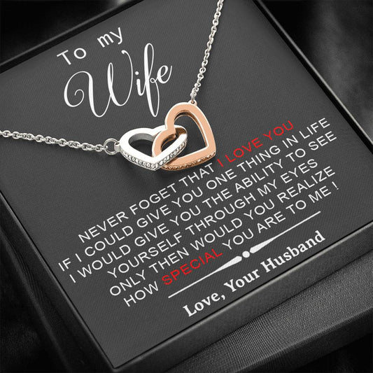 To My Wife Necklace, Engagement Gift For Her, Future Wife Birthday Gift