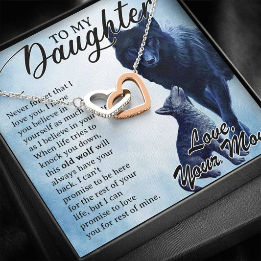 To My Daughter Necklace, Daughter Father Necklace, Daughter Gift from Mom