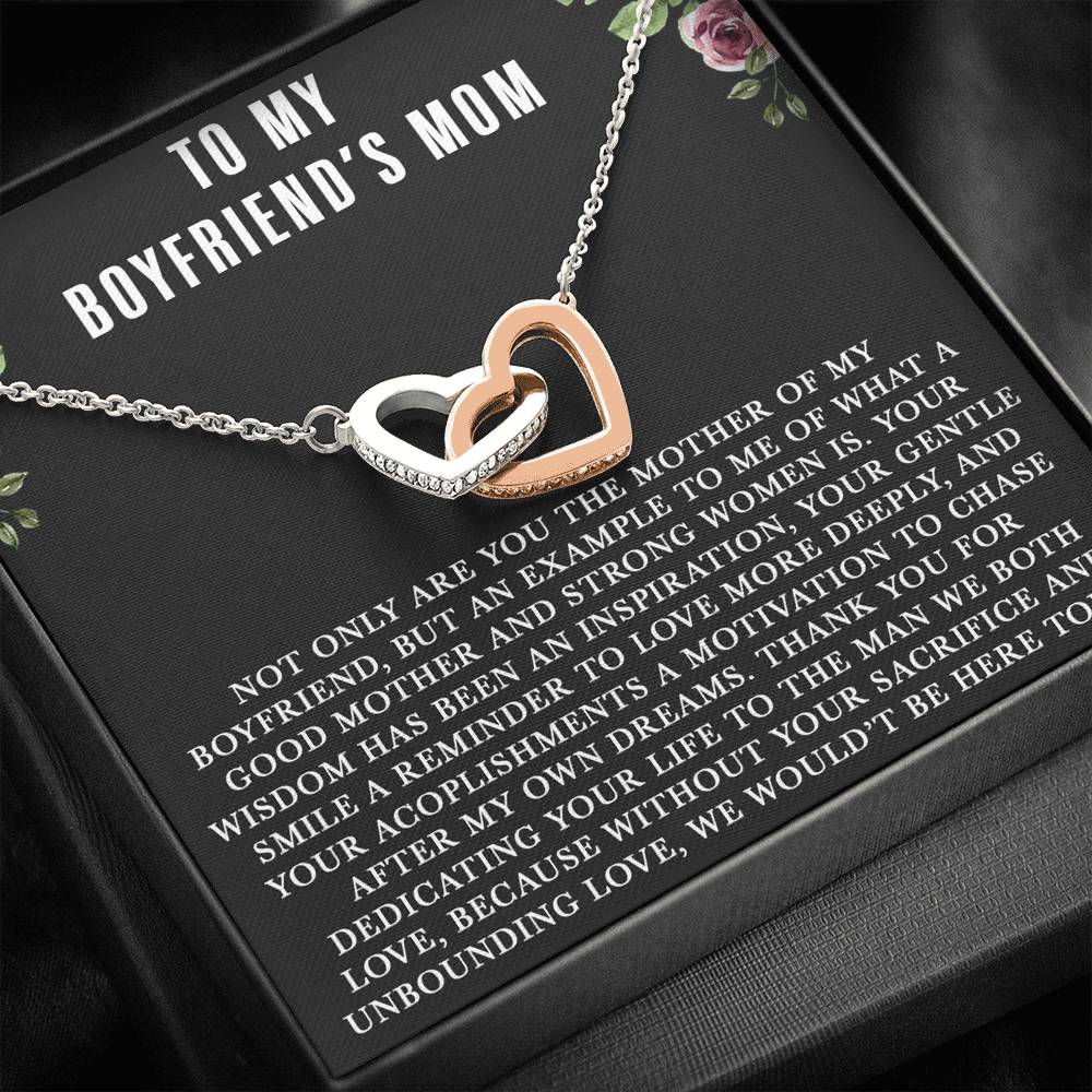 To My Boyfriends Mom Necklace, For My Boyfriend's Mom on Mother's Day, Birthday Gift
