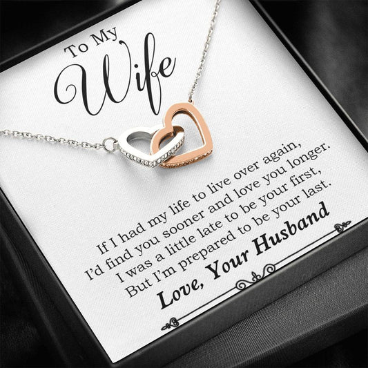 To My Wife Necklace, Engagement Gift for Future Wife, Birthday Gift