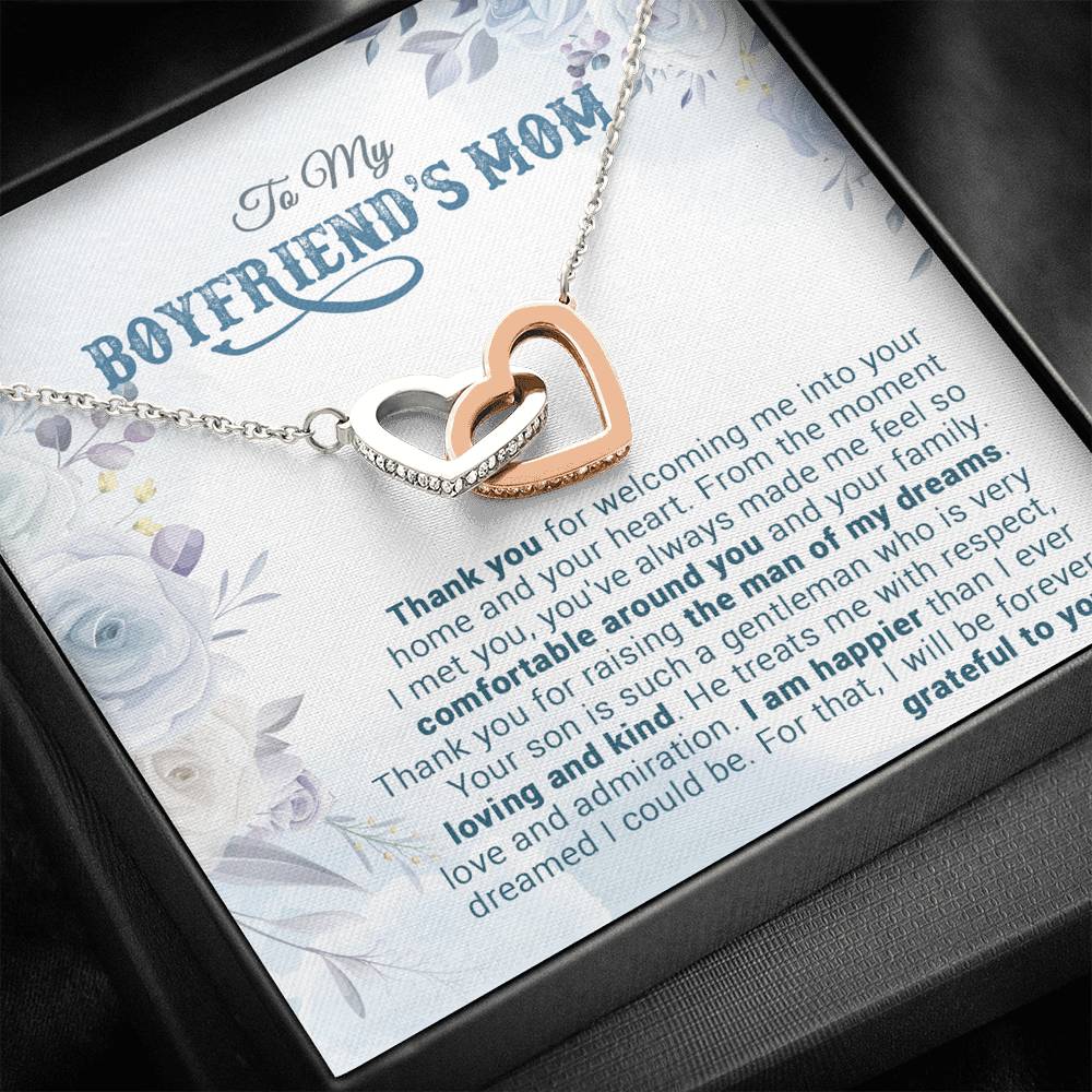 To My Boyfriend's Mom Necklace, For My Boyfriend's Mom, Birthday Gift