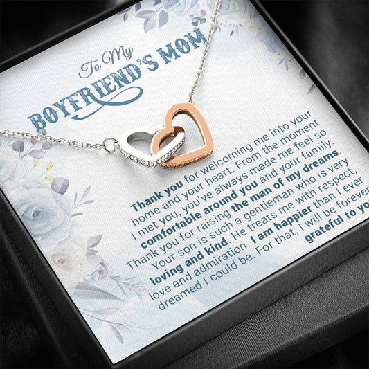 To My Boyfriend's Mom Necklace, For My Boyfriend's Mom, Birthday Gift