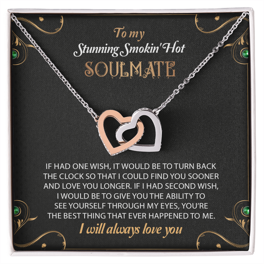 To My Stunning Smoking Hot Soulmate Necklace, Gift For Wife, Birthday Gift