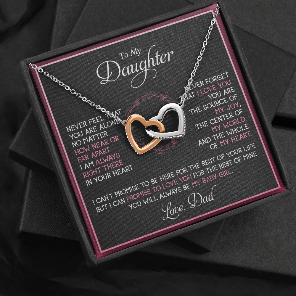 To My Daughter Necklace, Gift For Daughter From Dad, Father's Day Gift