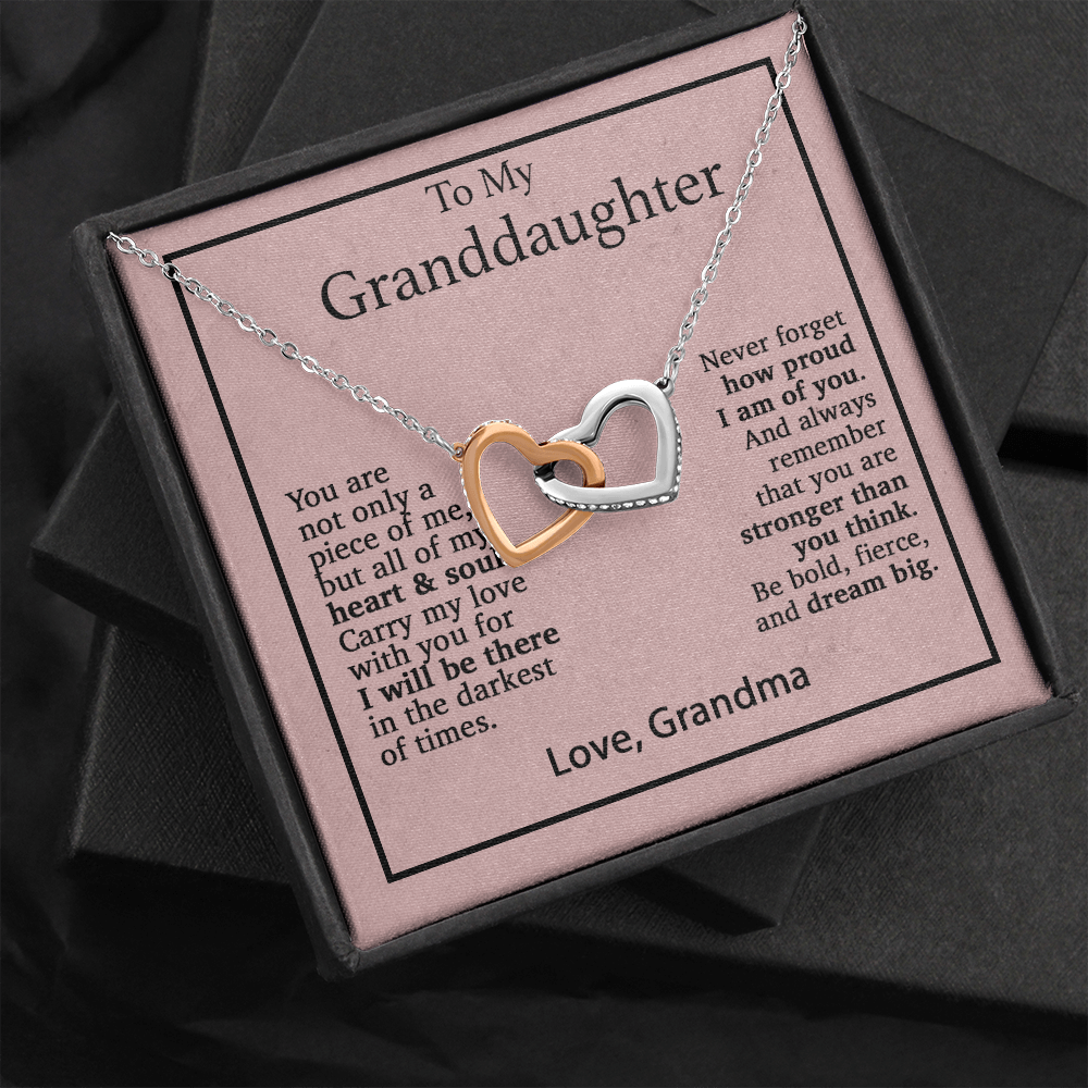 To My Granddaughter Necklace, Birthday Gift For Granddaughter, Birthday Gifts