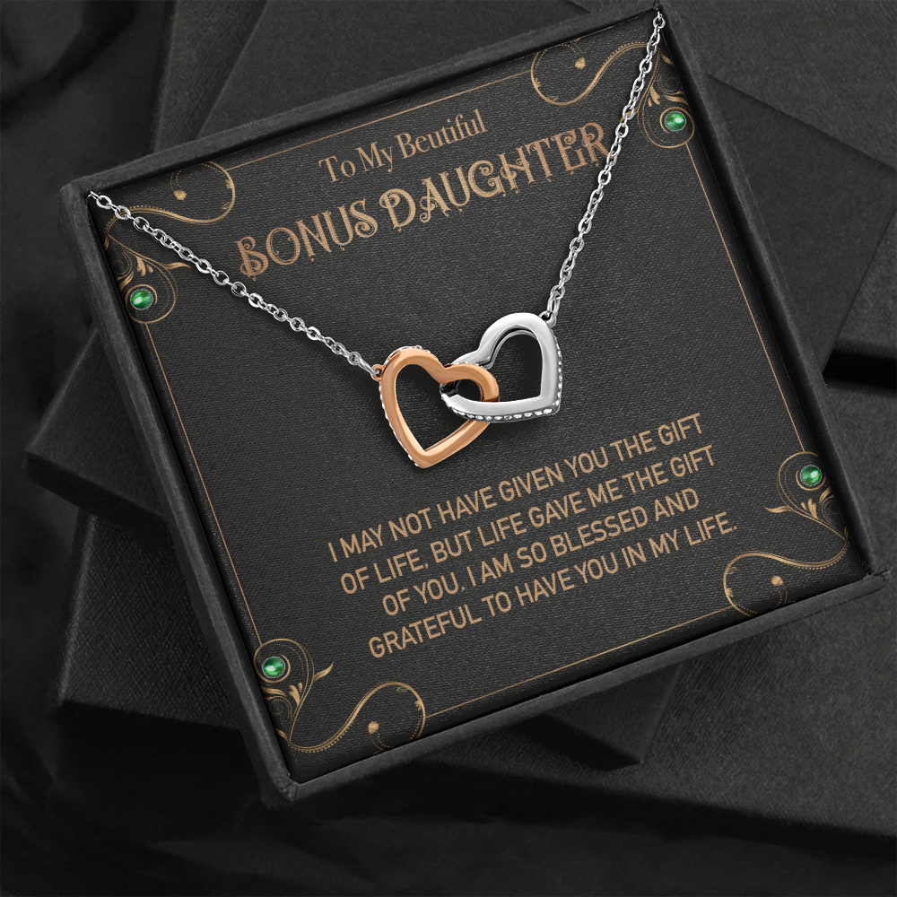 To my Bonus Daughter Necklace, Bonus Daughter, Step Daughter Gift