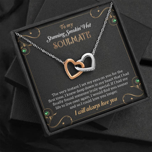 To My Stunning Smoking Hot Soulmate Necklace, Gift For Wife, Birthday Gift