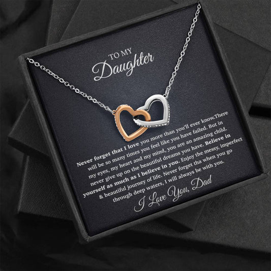 To My Daughter Necklace, Gift For Daughter From Dad