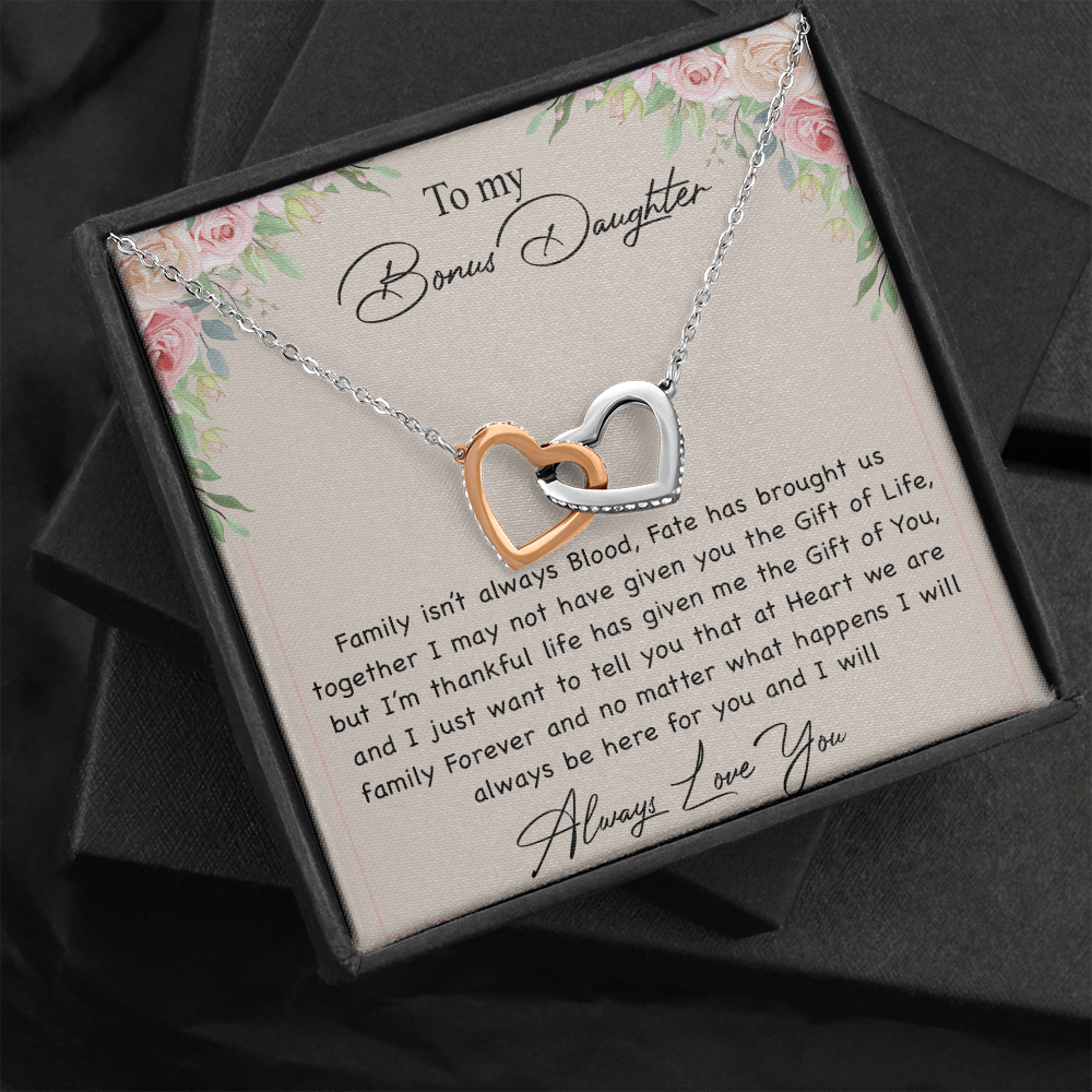 To my Bonus Daughter Necklace, Bonus Daughter, Step Daughter Gift