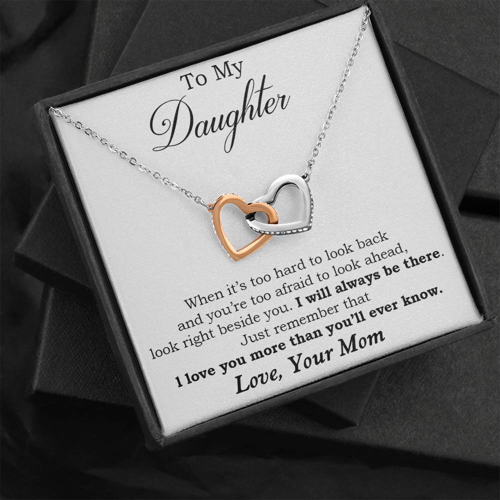 To My Daughter from Mom, Daughter Mother Necklace, Daughter Gift from Mom