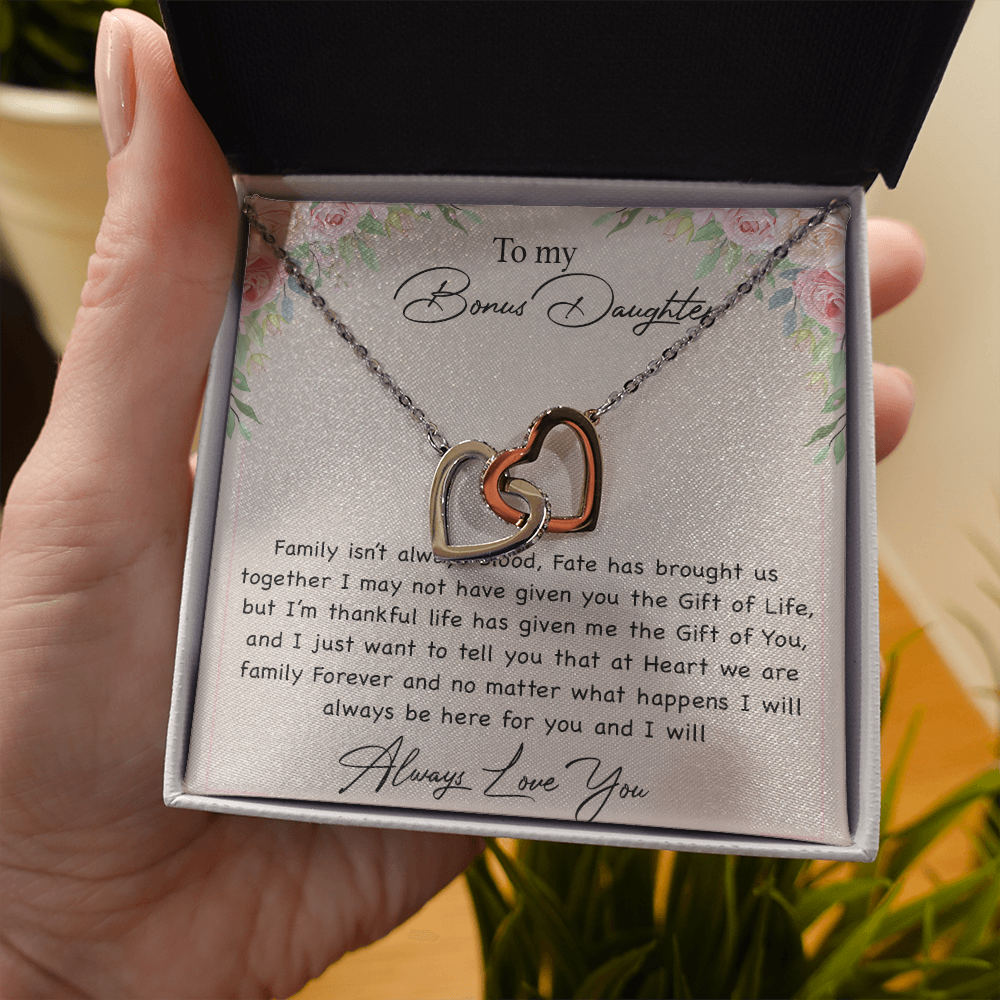 To my Bonus Daughter Necklace, Bonus Daughter, Step Daughter Gift