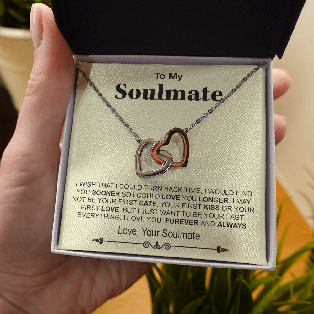 To My Soulmate Necklace, Birthday Necklace For Wife, Anniversary Gift