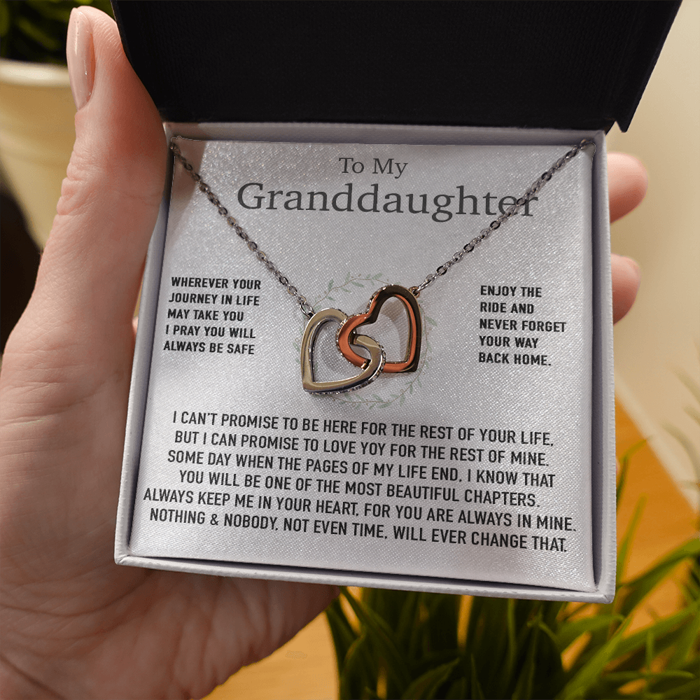 To My Granddaughter Necklace, Birthday Gift For Granddaughter, Birthday Gifts
