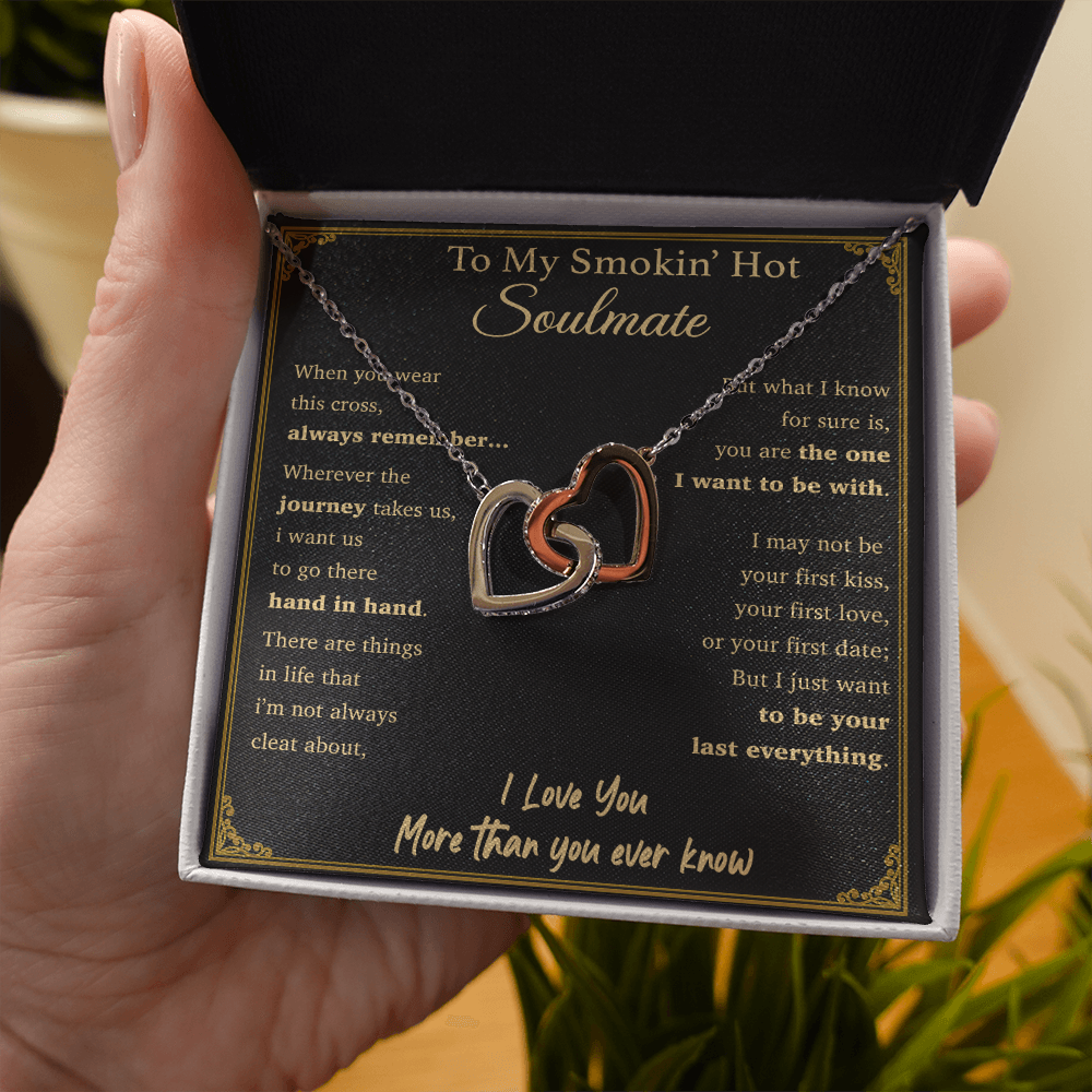 To My Soulmate Necklace Engagement Anniversary Gift for Her Birthday