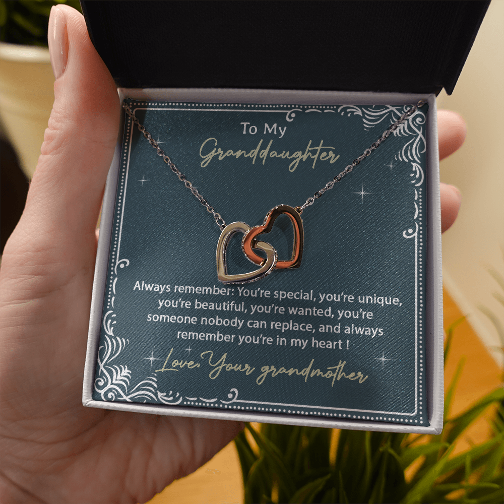 To My Granddaughter Necklace, Birthday Gift For Granddaughter, Birthday Gifts