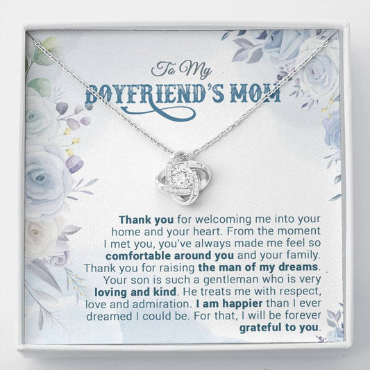To My Boyfriend's Mom Necklace, For My Boyfriend's Mom, Birthday Gift