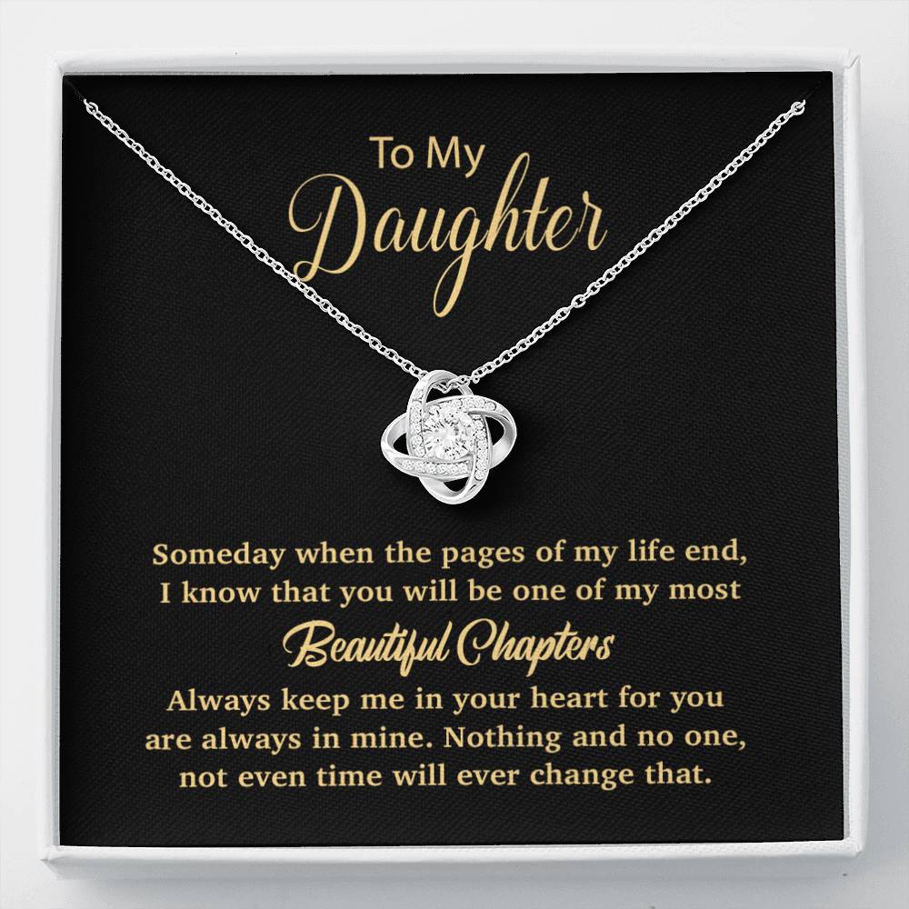 To my daughter Necklace, Gift For Daughter From Mom, Daughter Mother Necklace