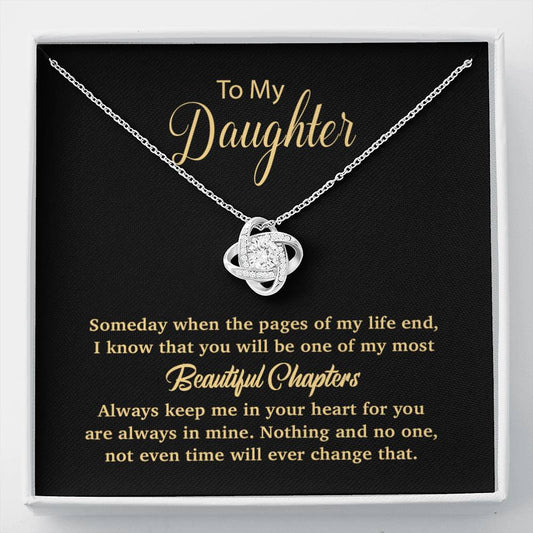 To my daughter Necklace, Gift For Daughter From Mom, Daughter Mother Necklace