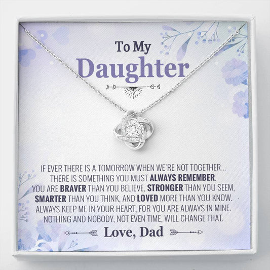 To My Daughter Necklace, Daughter Father Necklace, Daughter Gift from Dad