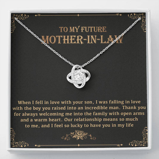 To My Mother-In-Law Necklace, Gift for Mother-in-law, Mother-in-law Necklace