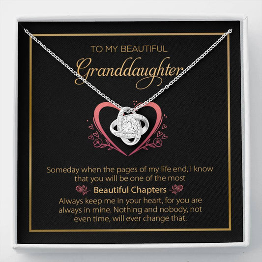 To My Granddaughter Necklace, Granddaughter Necklace, Granddaughter Gifts