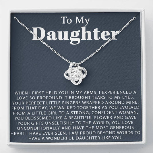 To My Daughter Necklace,Daughter Gift From Mom, Daughter Necklace,Birthday Gift