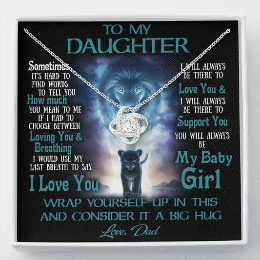 To My Daughter Necklace, Daughter Father Necklace, Daughter Gift from Dad