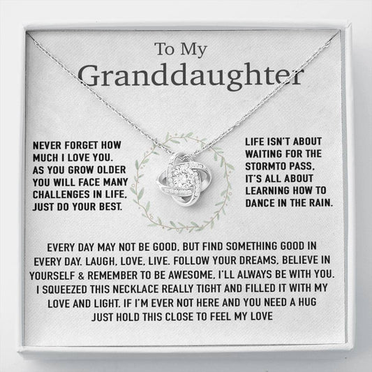 To My Granddaughter Necklace, Birthday Gift For Granddaughter, Birthday Gifts