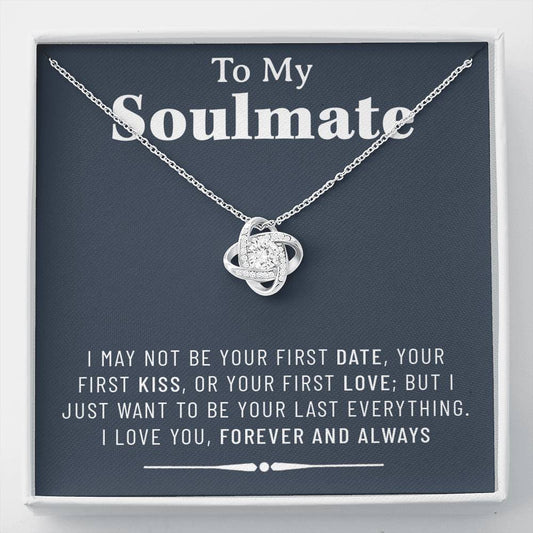 To My Soulmate Necklace, Valentines Day Pendants Gifts For Her , Birtday Gift