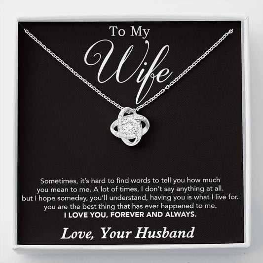To My Wife Necklace, Gift For Wife, Anniversary Gift For Wife