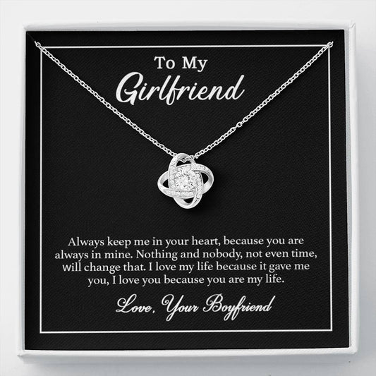 To My Girlfriend Necklace, Gift for Girlfriend, Gift for Her, Birthday Gift