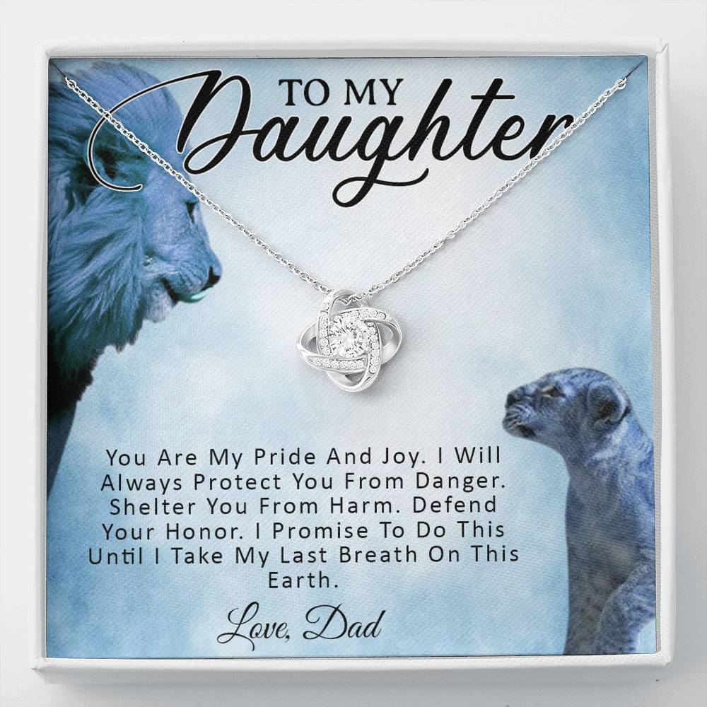 To My Daughter Necklace, Daughter Father Necklace, Daughter Gift from Dad