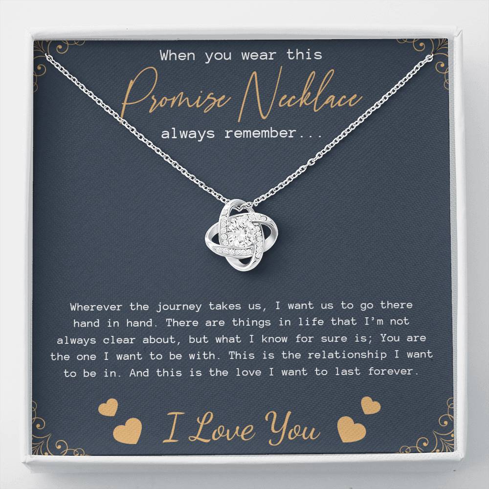 Promise Necklace for Girlfriend from Boyfriend, Gift for GirlFriend Necklace
